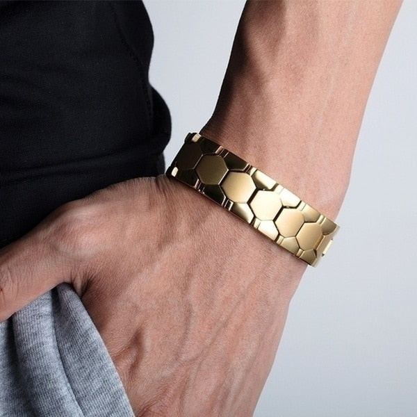 Magnetic therapy Chain Link Bracelet for Women Men Health Care Energy Fashion Jewelry Fitness Weight Loss