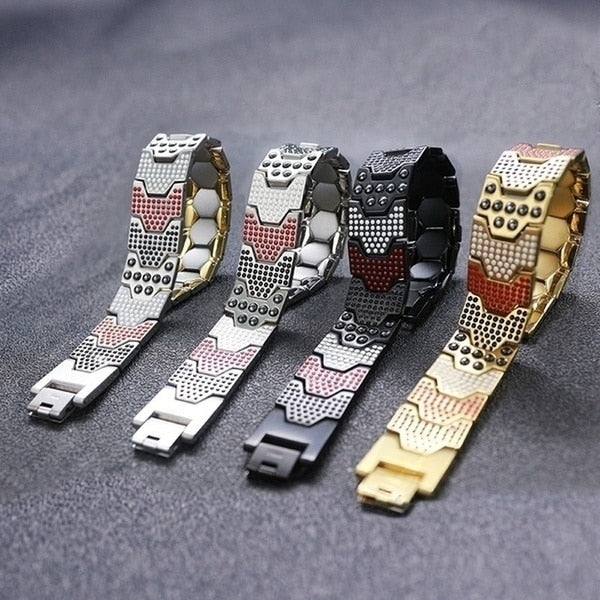 Magnetic therapy Chain Link Bracelet for Women Men Health Care Energy Fashion Jewelry Fitness Weight Loss