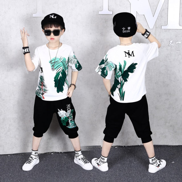 Fashion Boy Clothes Cool Kids Hip Hop Clothing Sports Suit