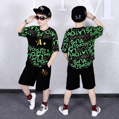 Fashion Boy Clothes Cool Kids Hip Hop Clothing Sports Suit