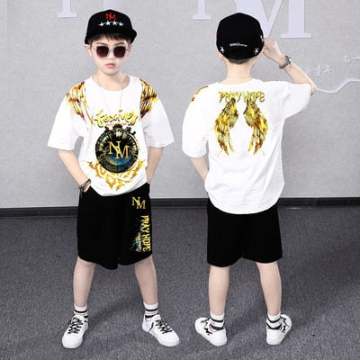 Fashion Boy Clothes Cool Kids Hip Hop Clothing Sports Suit