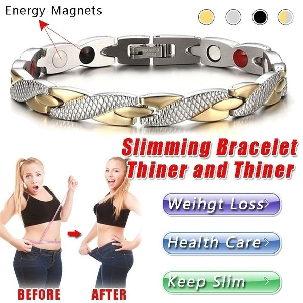 Weight Loss Energy Magnets Jewelry Slimming Bangle Bracelets Twisted Magnetic Therapy Bracelet