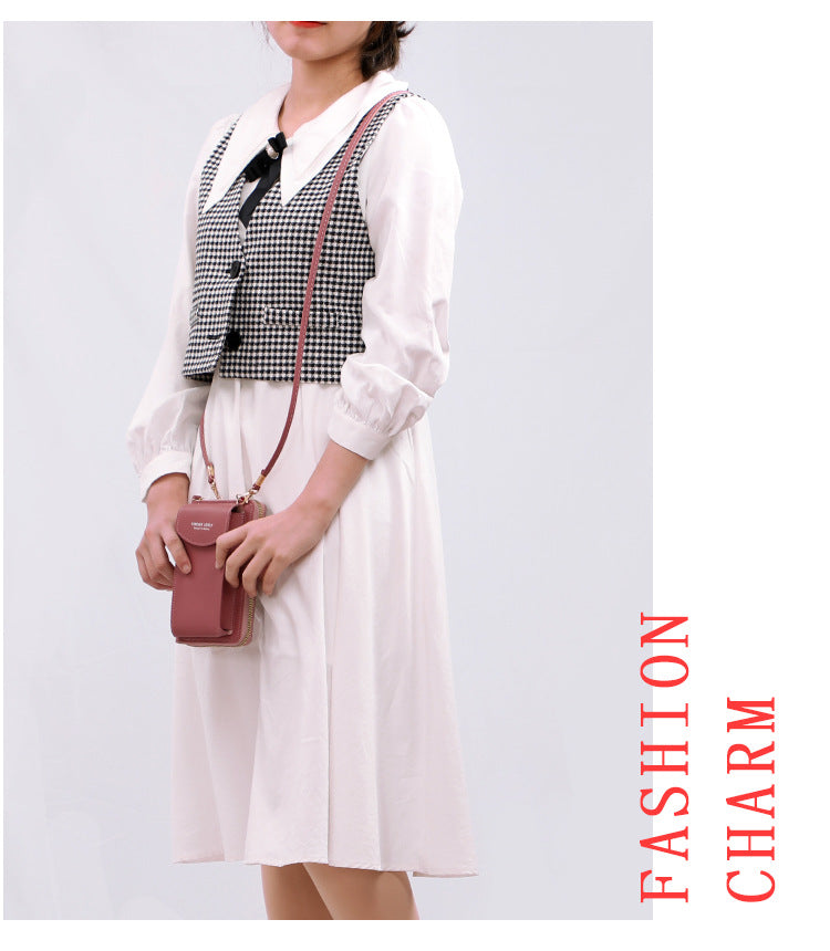 Small Crossbody Bags Women Mini Leather Shoulder Messenger Bag Clutch