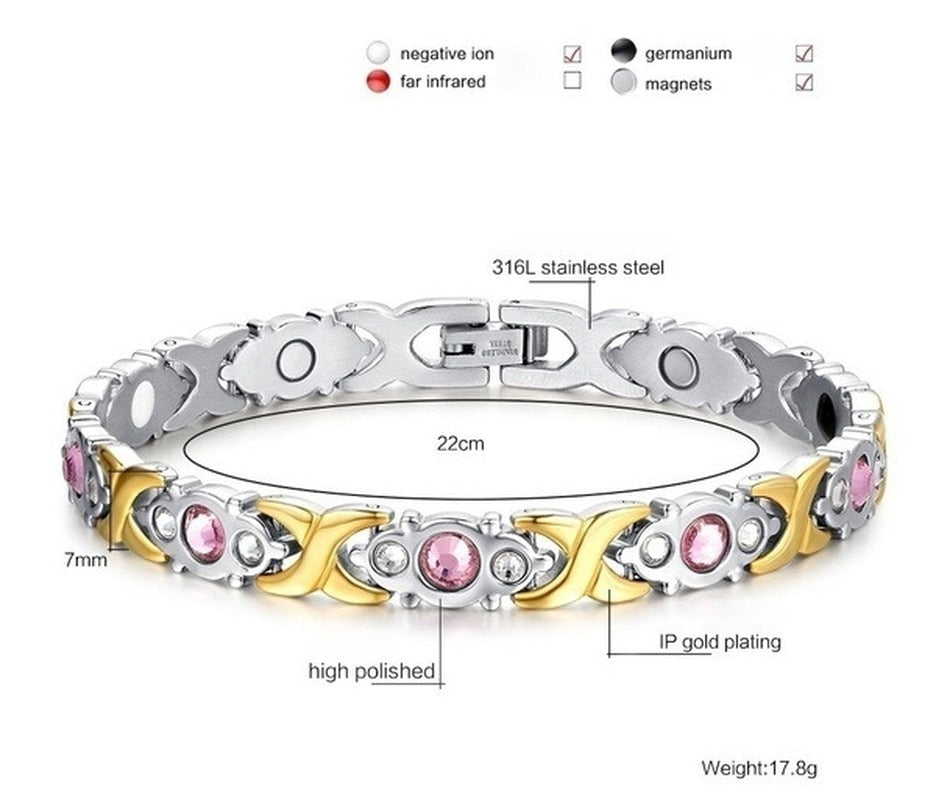 Weight Loss Energy Magnets Jewelry Slimming Bangle Twisted Therapy Bracelet