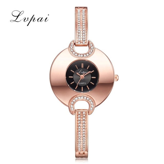 Luxury Women's Watch Fashion Bracelet Rhinestone Quartz Time piece-Women Wrist Watch-Free Item Online