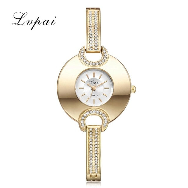 Luxury Women's Watch Fashion Bracelet Rhinestone Quartz Time piece-Women Wrist Watch-Free Item Online