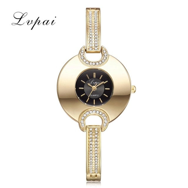Luxury Women's Watch Fashion Bracelet Rhinestone Quartz Time piece-Women Wrist Watch-Free Item Online