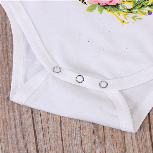 Big Sister Little Sister Matching Cotton Short Sleeve Bodysuit Baby Outfits-Baby Clothing-Free Item Online-Free Item Online