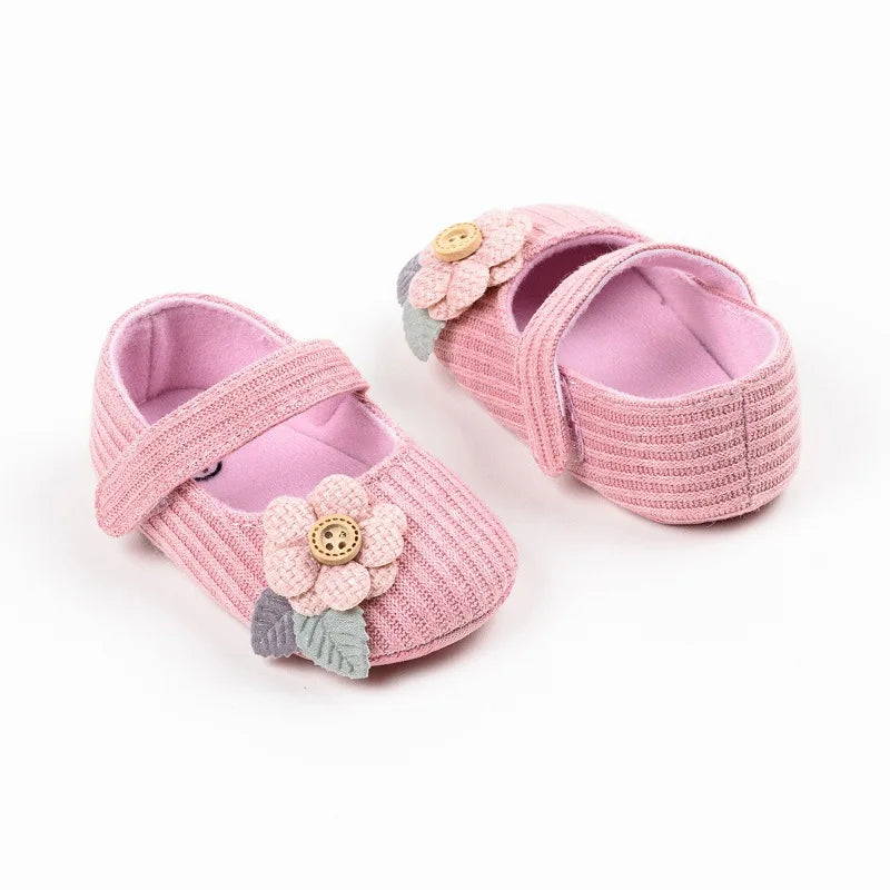 Anti-slip First Walking Baby Girls Shoes 0-12M