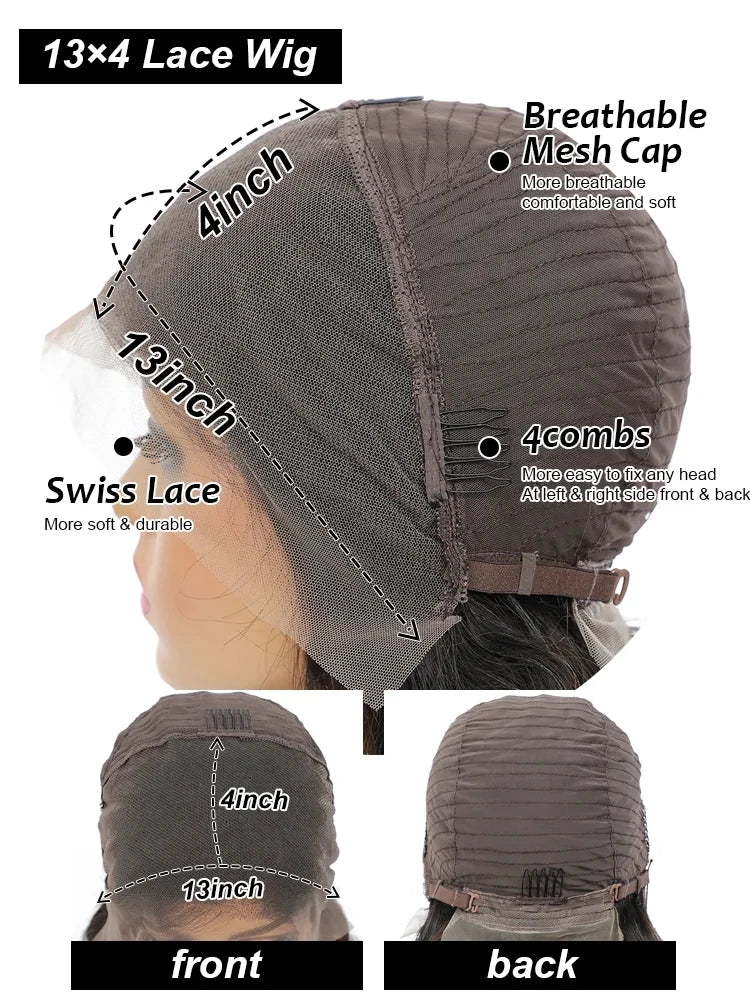 Jerry Curly Short Bob Wig– 13x4 Water Wave Human Hair