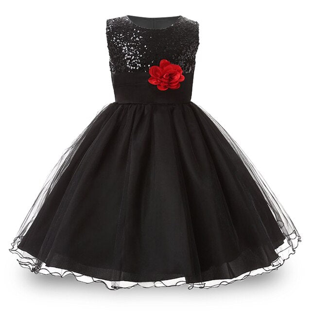 Christmas Girl Dress Princess Wedding Party sequins Sleeveless New Year Clothes-Girls Sequin Dress-Top Super Deals-as picture 11-3T-Free Item Online