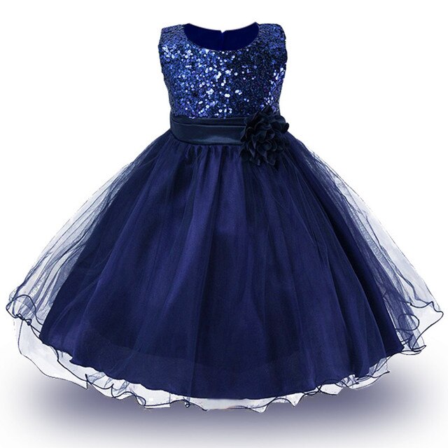 Christmas Girl Dress Princess Wedding Party sequins Sleeveless New Year Clothes-Girls Sequin Dress-Top Super Deals-as picture 12-3T-Free Item Online