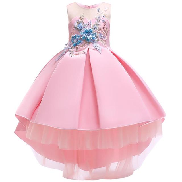 Girls Embroidery Kids Dresses Princess Dress New Year