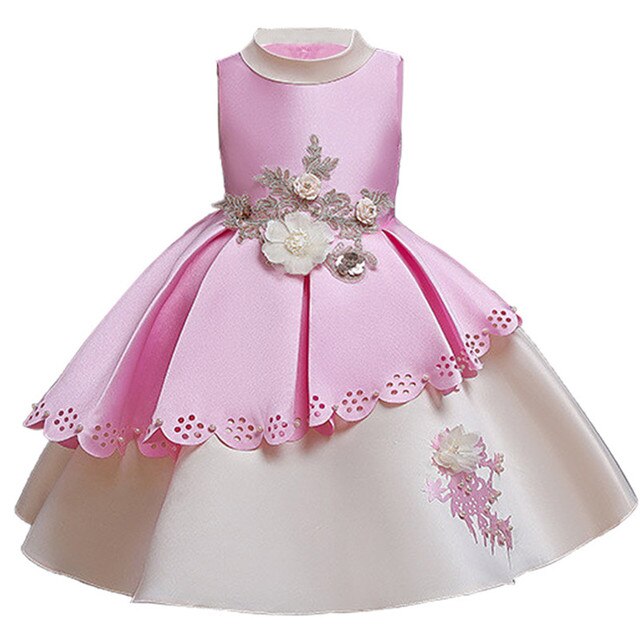 Girls Embroidery Kids Dresses Princess Dress New Year