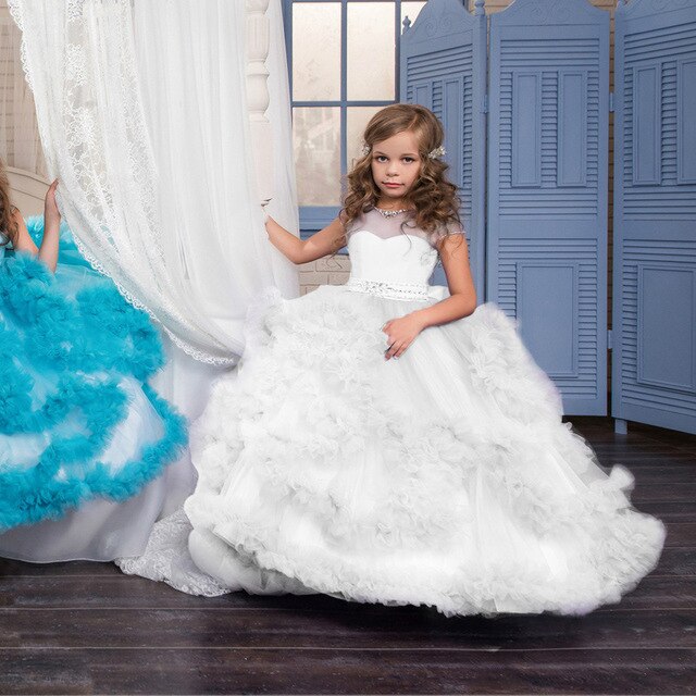 childrens white bridesmaid dresses White Princess Childrens Bridesmaid Dresses For Girls... From Ping08, Rs.3,054.61