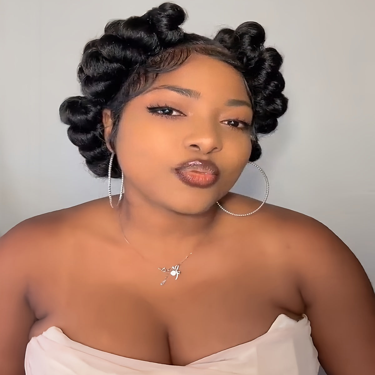 Elegant Full Lace Braid Wig for Women - 200% Density, Double-Layered, Short Style with Large Partition - Perfect for Daily Wear