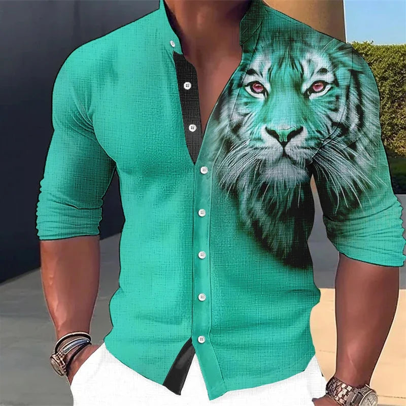 Men’s Tiger 3D Printed Shirt