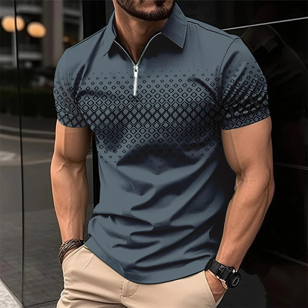 Men’s Summer 3D Polo Shirt