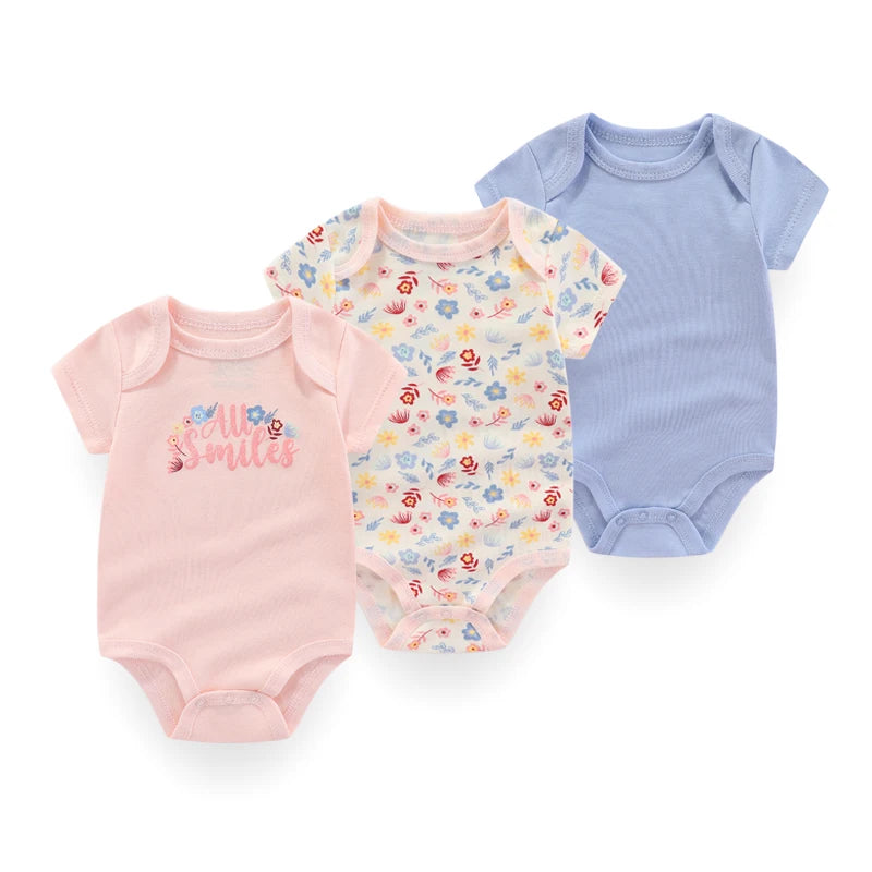 Unisex Baby Bodysuits three-piece