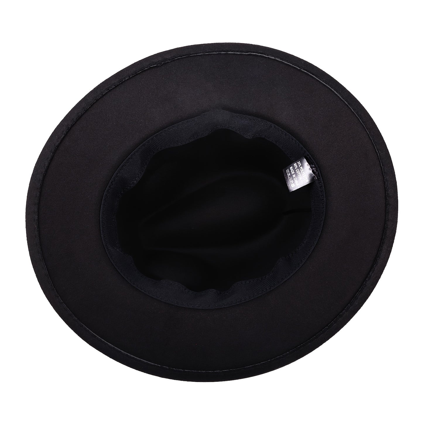 Unisex Wide Brim Felt Fedora Hat