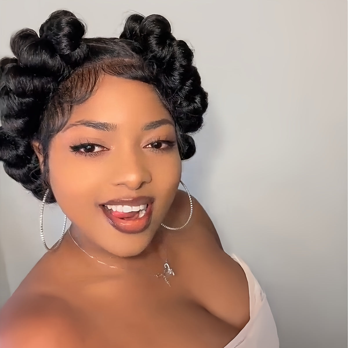 Elegant Full Lace Braid Wig for Women - 200% Density, Double-Layered, Short Style with Large Partition - Perfect for Daily Wear
