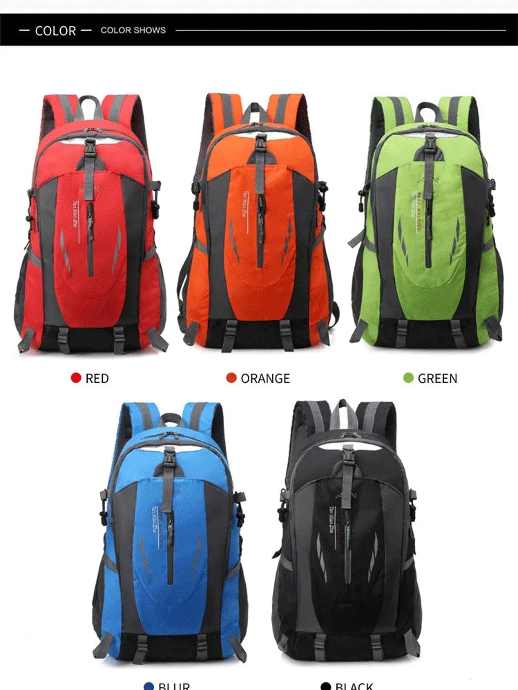 Portable Outdoor Mountaineering Bag Large Capacity Travel Bag Waterproof Men's and Women's Backpack Lightweight Travel Backpack