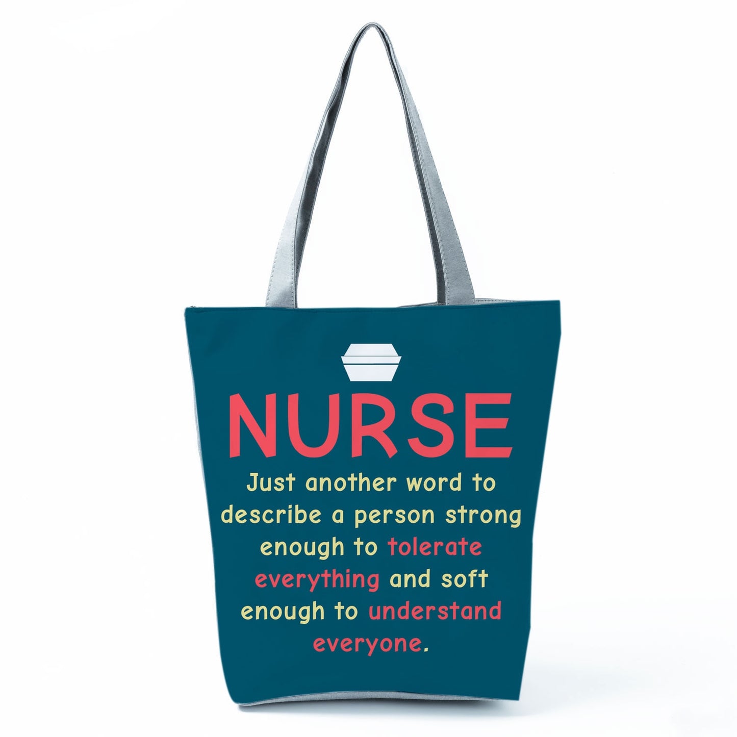 Handbag Customized Faith Love Nursing Nurse Letter Print Tote Shoulder Bag Portable