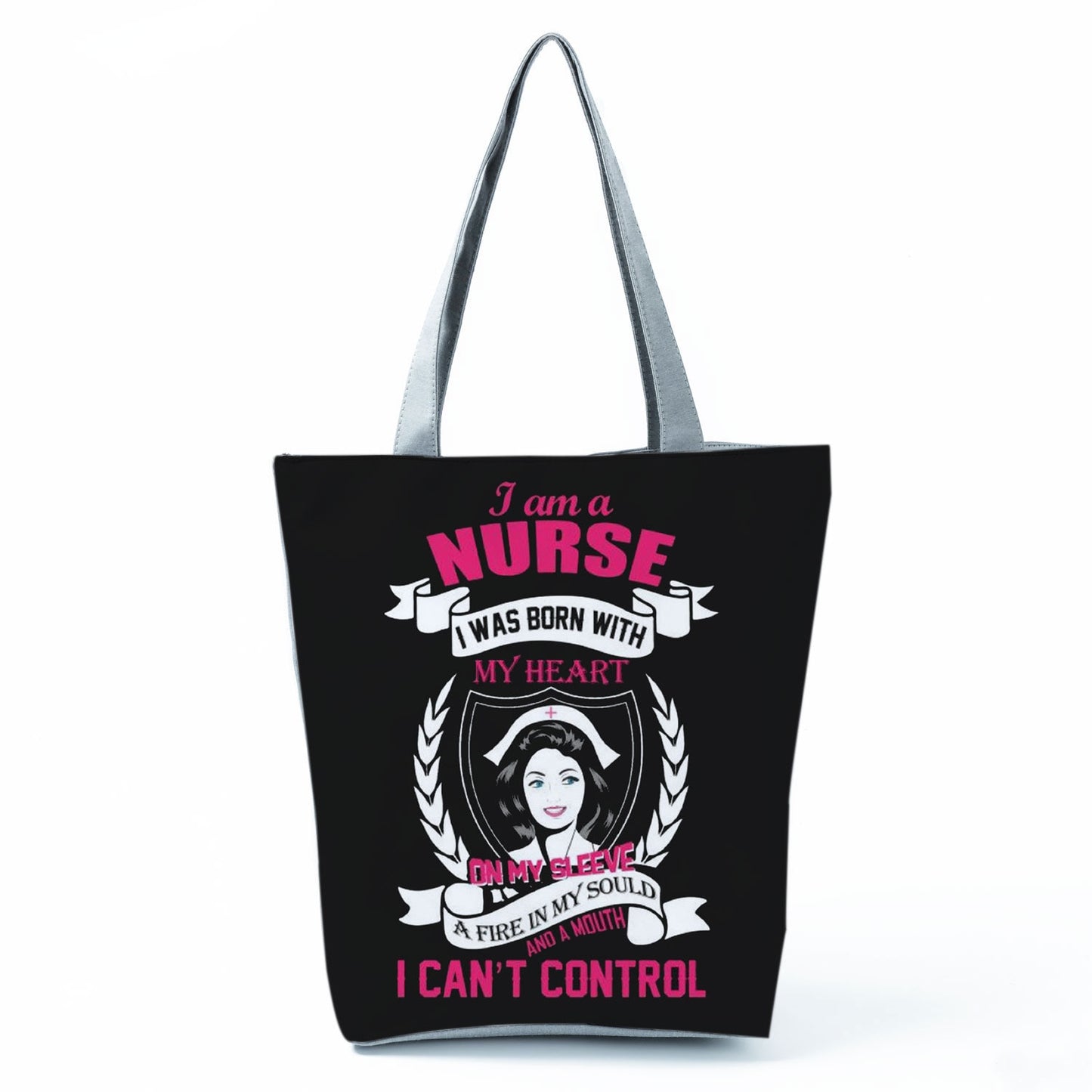 Handbag Customized Faith Love Nursing Nurse Letter Print Tote Shoulder Bag Portable