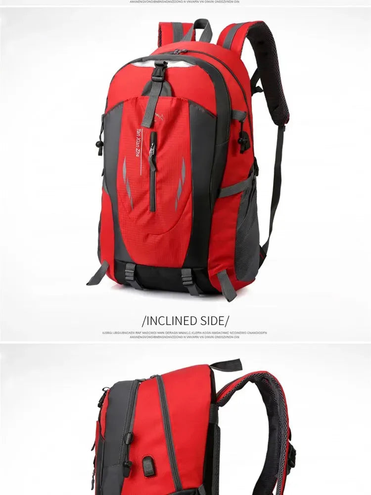 Portable Outdoor Mountaineering Bag Large Capacity Travel Bag Waterproof Men's and Women's Backpack Lightweight Travel Backpack