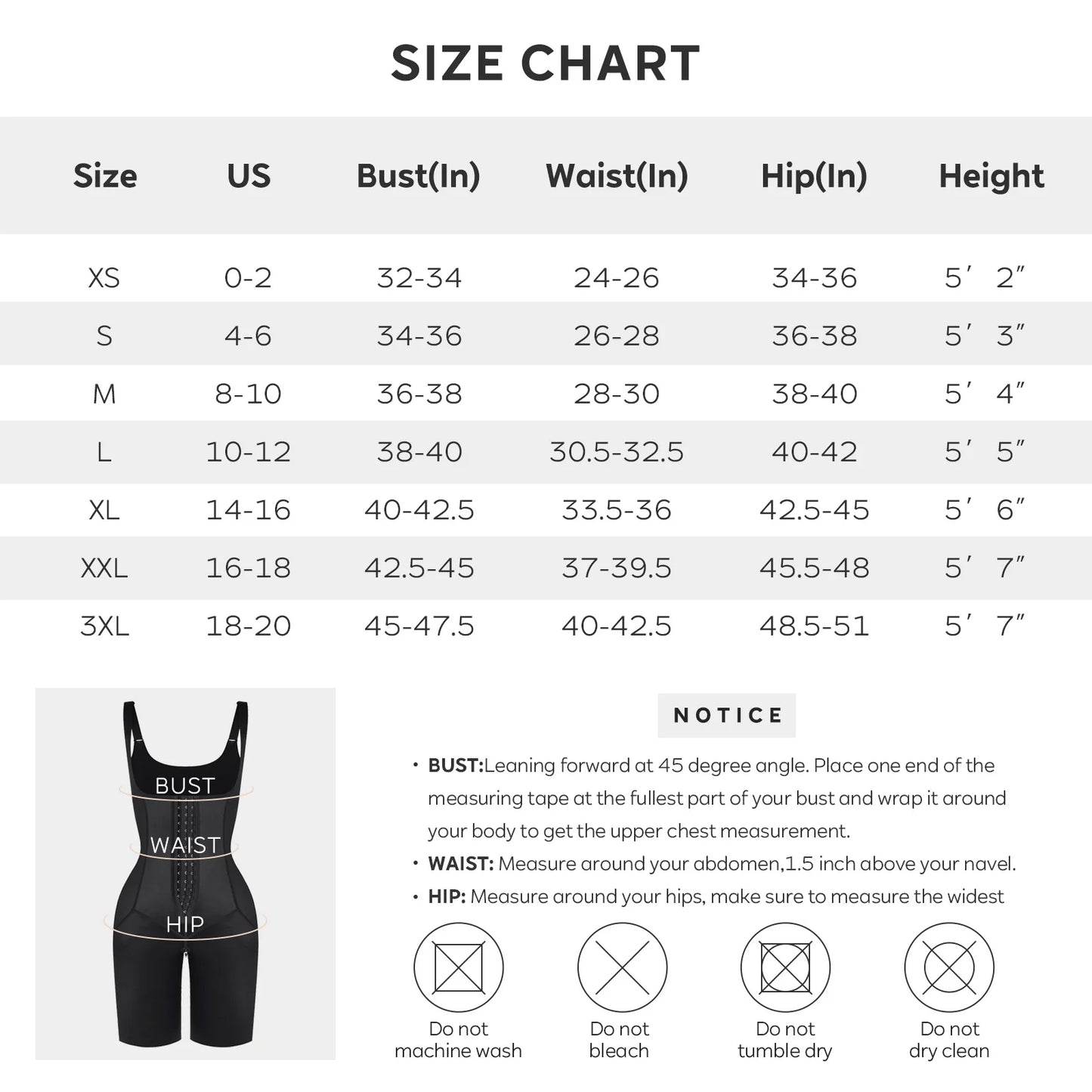 Women Postoperative U-shaped Chest Support 3-breasted Tummy Control Sculpting Full Slim Body Shaper