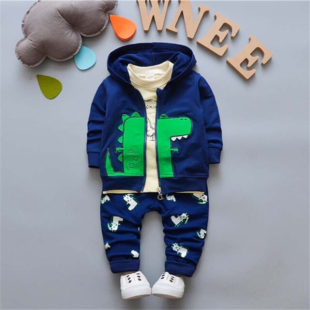 Baby Boy Clothing Cotton Hooded Outfit Tracksuit kids Set