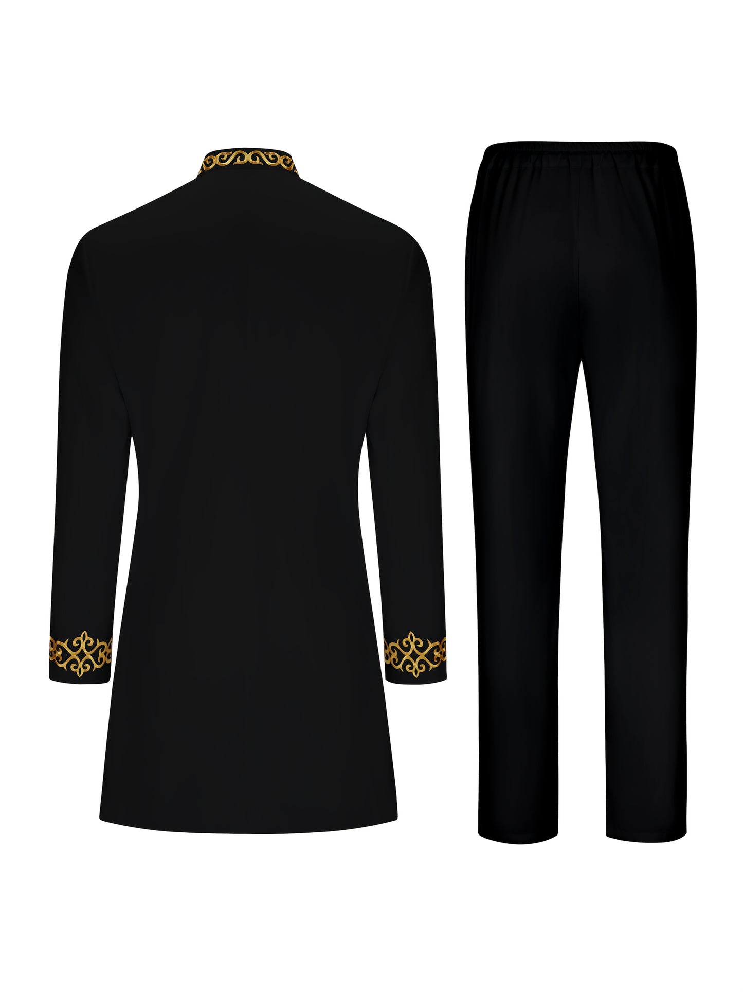 Men's Casual Long-sleeved Two-piece Suit