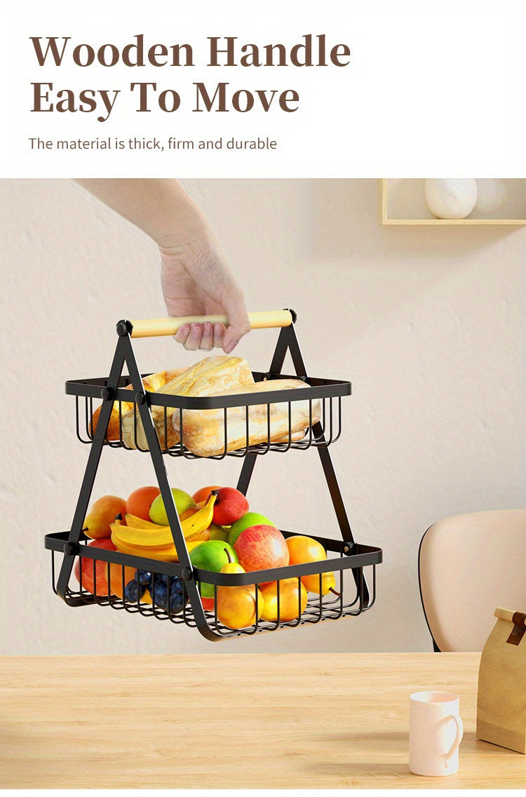 Double Layer Fruit Basket