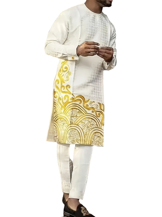 Men's Long-sleeved Two-piece Suit