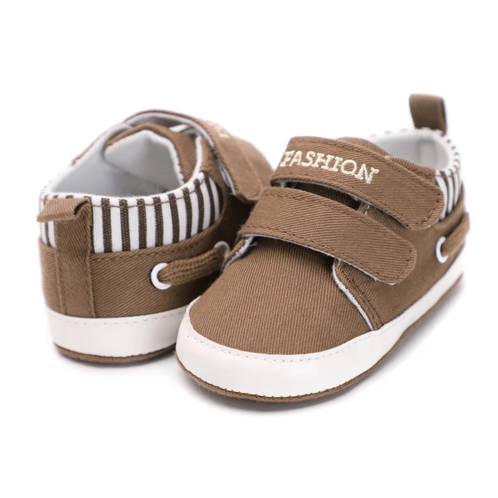 Infant Baby Boy Girl Shoes Canvas Cotton Anti-slip Sole Soft Sneaker First Walkers Moccasins Shoes