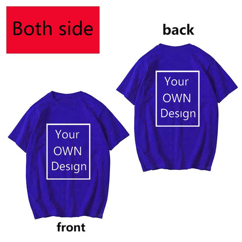 Your Own Design Logo and Picture Custom Tshirt Men and women Cotton T shirt Casual T-shirt