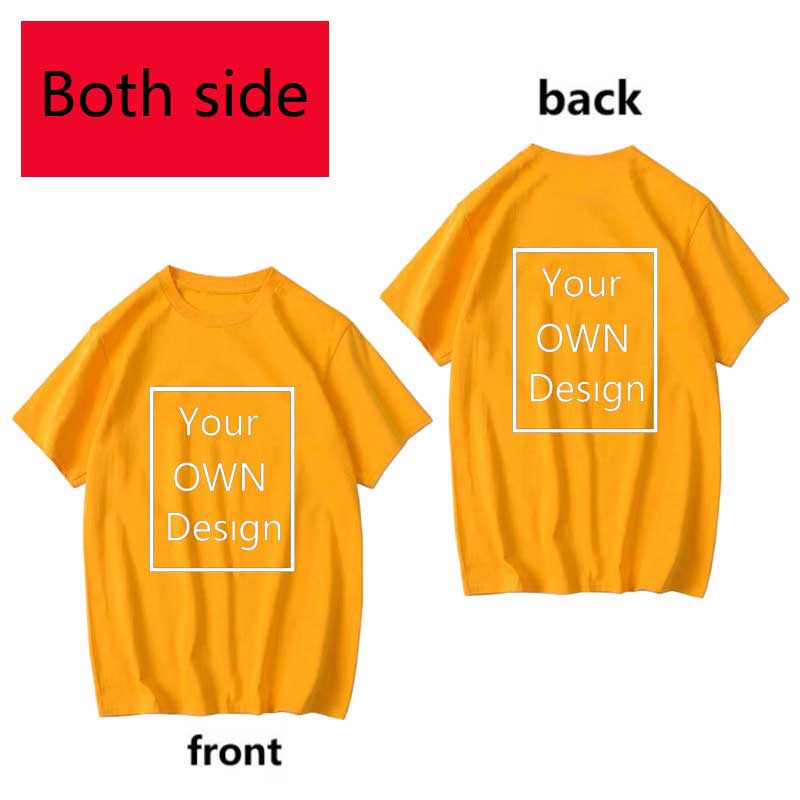 Your Own Design Logo and Picture Custom Tshirt Men and women Cotton T shirt Casual T-shirt