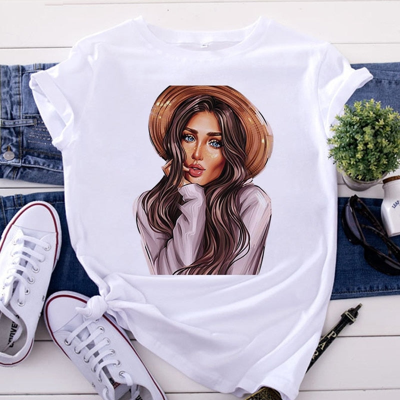 Mom and Men Queen Print Women T-shirt Best Mommy Summer Harajuku O Neck Funny 90S Tops Tee Daughter Casual Clothes,Drop Ship