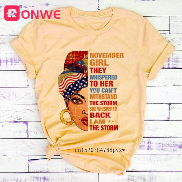 African Lady Women Tee Black Girl History Month T-shirt Melanin Top-tee shirt-Top Super Deals-Free Item Online