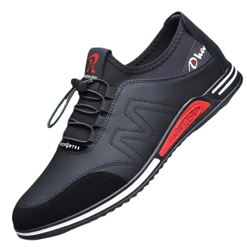 Men's Leather Shoes Breathable Sports