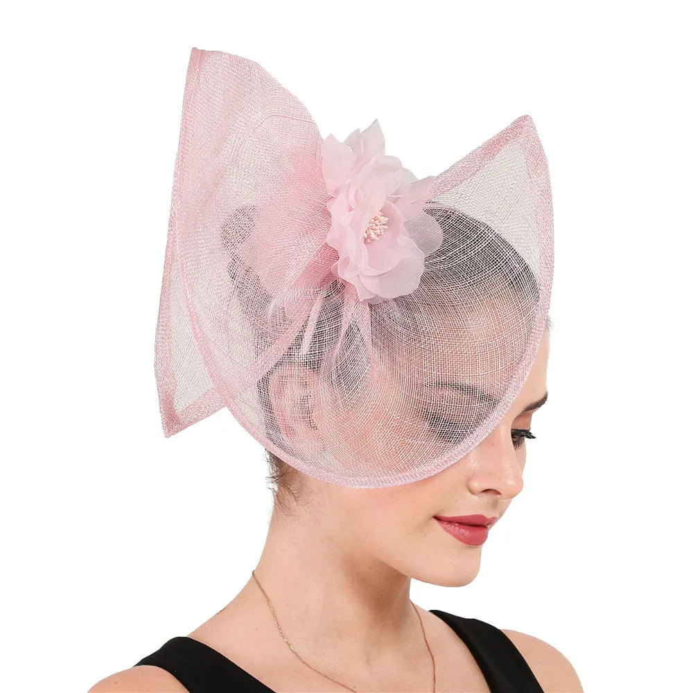 Elegant Bridal Wedding Nice Headwear Fascinator Hat Fancy Fashion Flower Headdress Headband Women Accessory