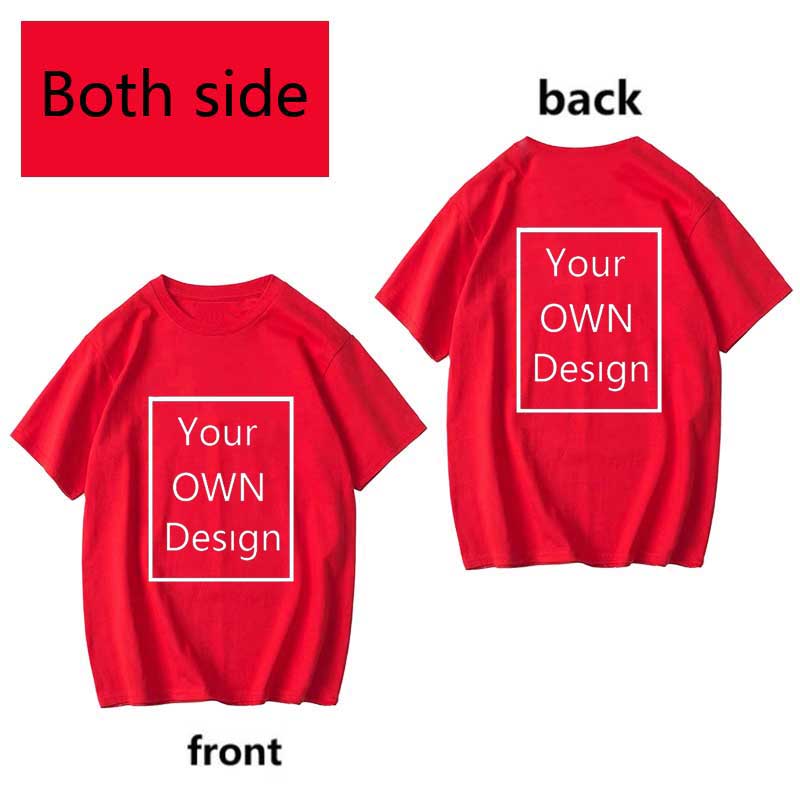 Your Own Design Logo and Picture Custom Tshirt Men and women Cotton T shirt Casual T-shirt