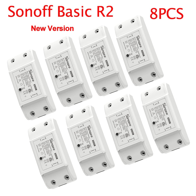 Sonoff Basic R2 Smart Home Wifi Switch Wireless Remote Control Light Timer Switch DIY Modules via Ewelink APP Work with Alexa