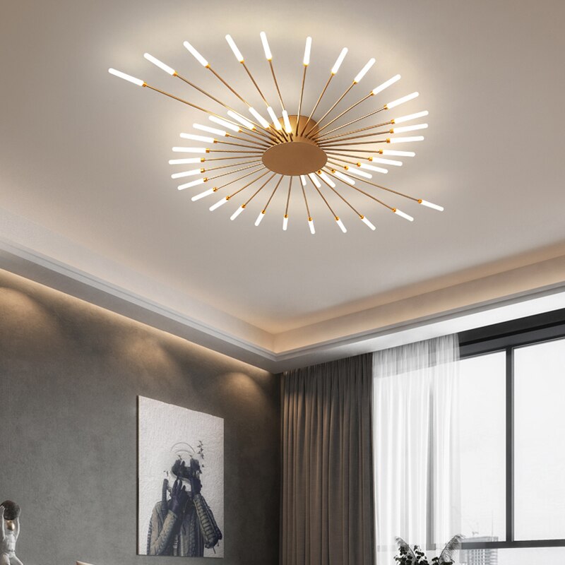 Hot sale fireworks led Chandelier For Living Room Bedroom Home chandelier Modern Led Ceiling Chandelier Lamp Lighting chandelier