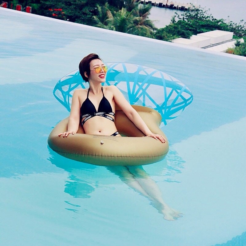 Inflatable Swimming Pool Float  Diamond Ring Heart For Engagement Party