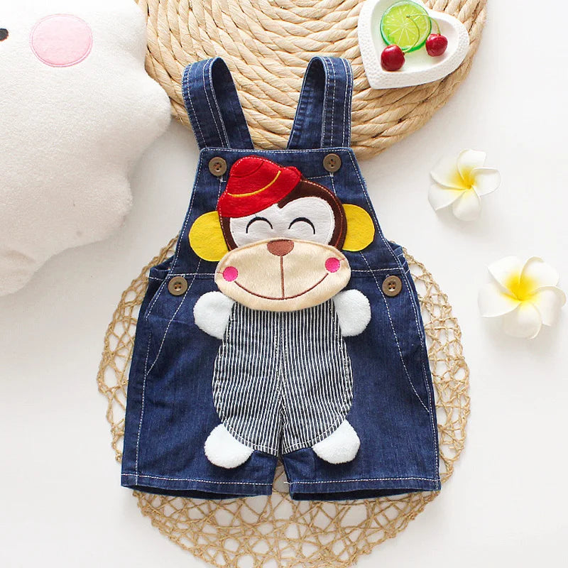 IENENS Summer Kids Baby Boys Jumper Pants Denim Shorts Jeans Overalls Toddler Infant Girl Playsuit Clothes Clothing Trousers
