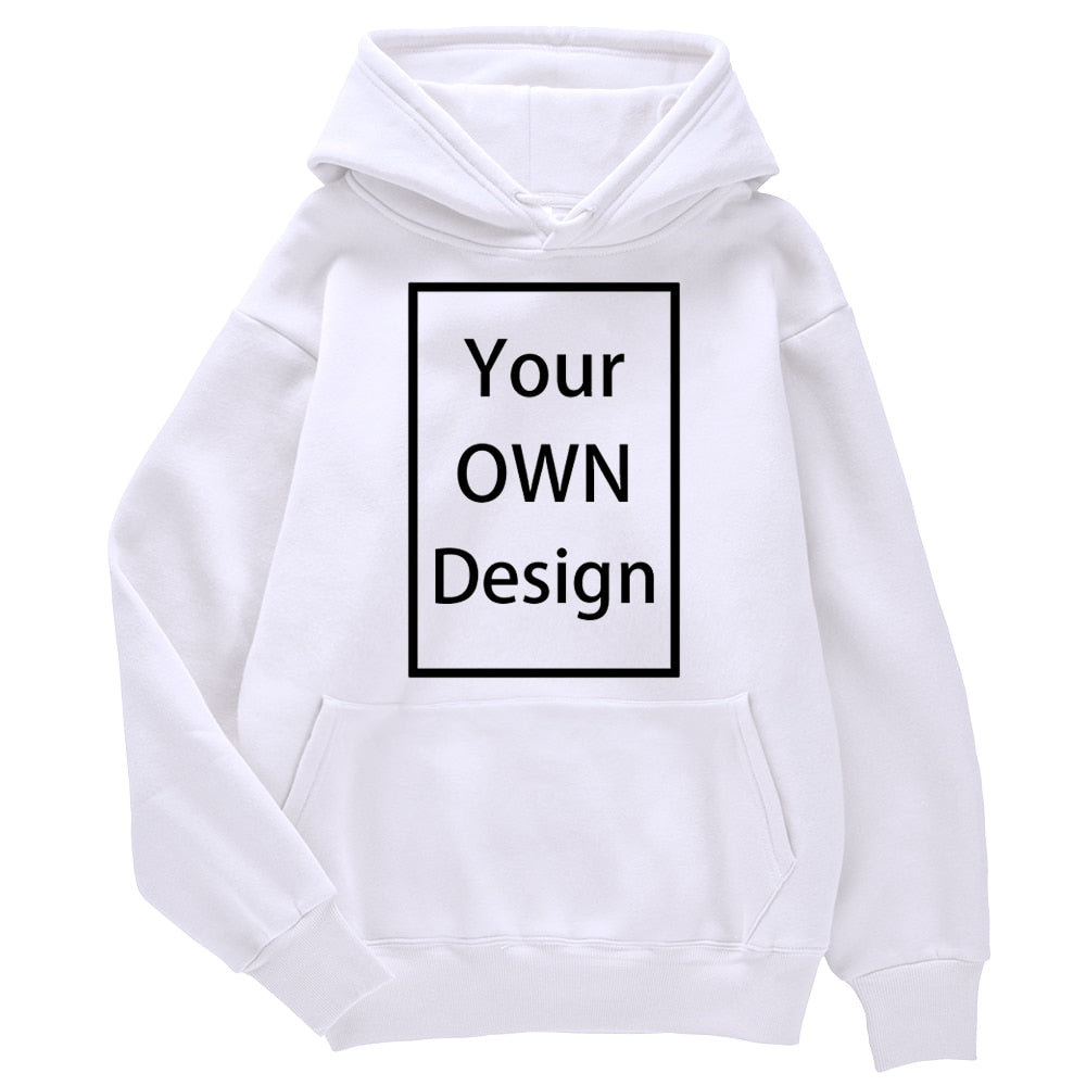 Your OWN Design Brand Logo Picture Custom Men Women DIY Hoodies Sweatshirt  Hoody Clothing