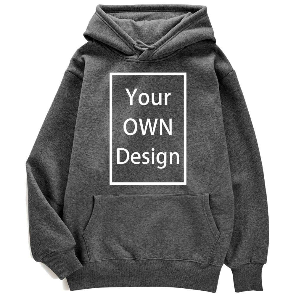 Your OWN Design Brand Logo Picture Custom Men Women DIY Hoodies Sweatshirt  Hoody Clothing