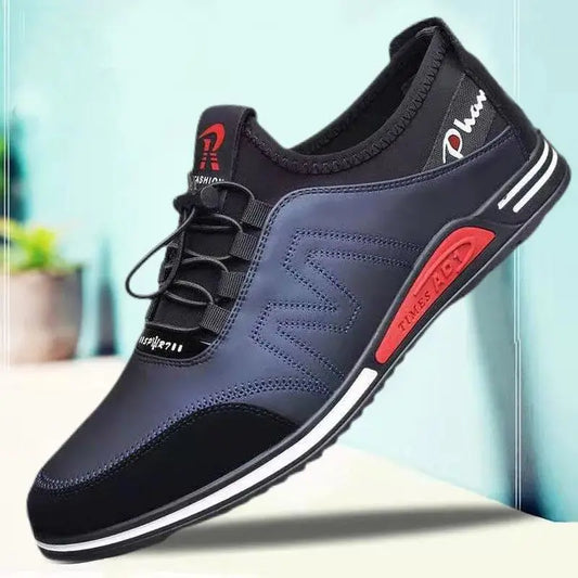 Men's Leather Shoes Breathable Sports