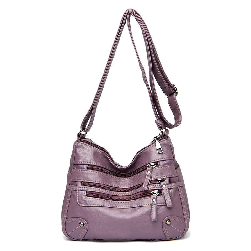 High Quality Women&#39;s Soft Leather Shoulder Bags Multi-Layer Classic Crossbody Bag Luxury Designer Handbag and Purse